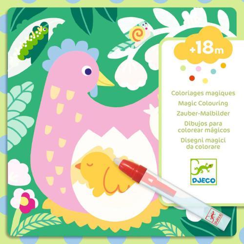 DJECO Animais do Jardim: Pintura Mágica c/ Água