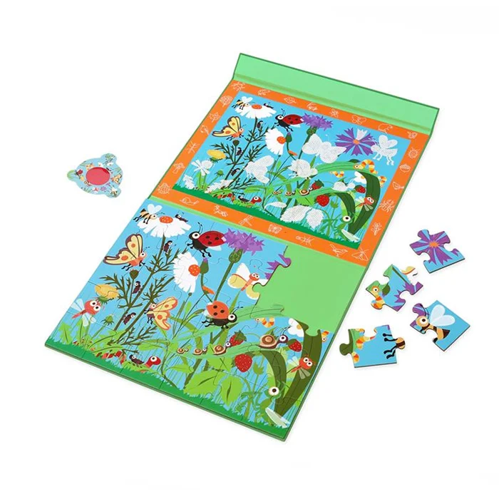 SCRATCH Puzzle 30 Pçs Magnético c/ Lente Mistério Insectos