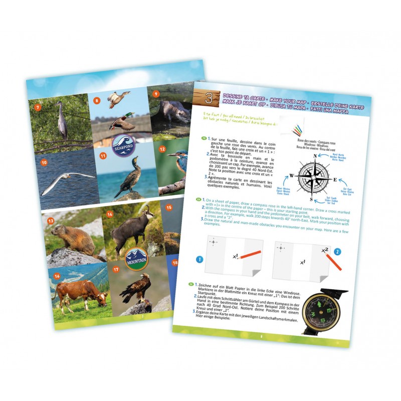 BUKI Kit Caminhada na Natureza c/ Binóculos 5x32