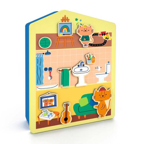 DJECO InZeHouse Caixa  Metal c/ Imans de Madeira