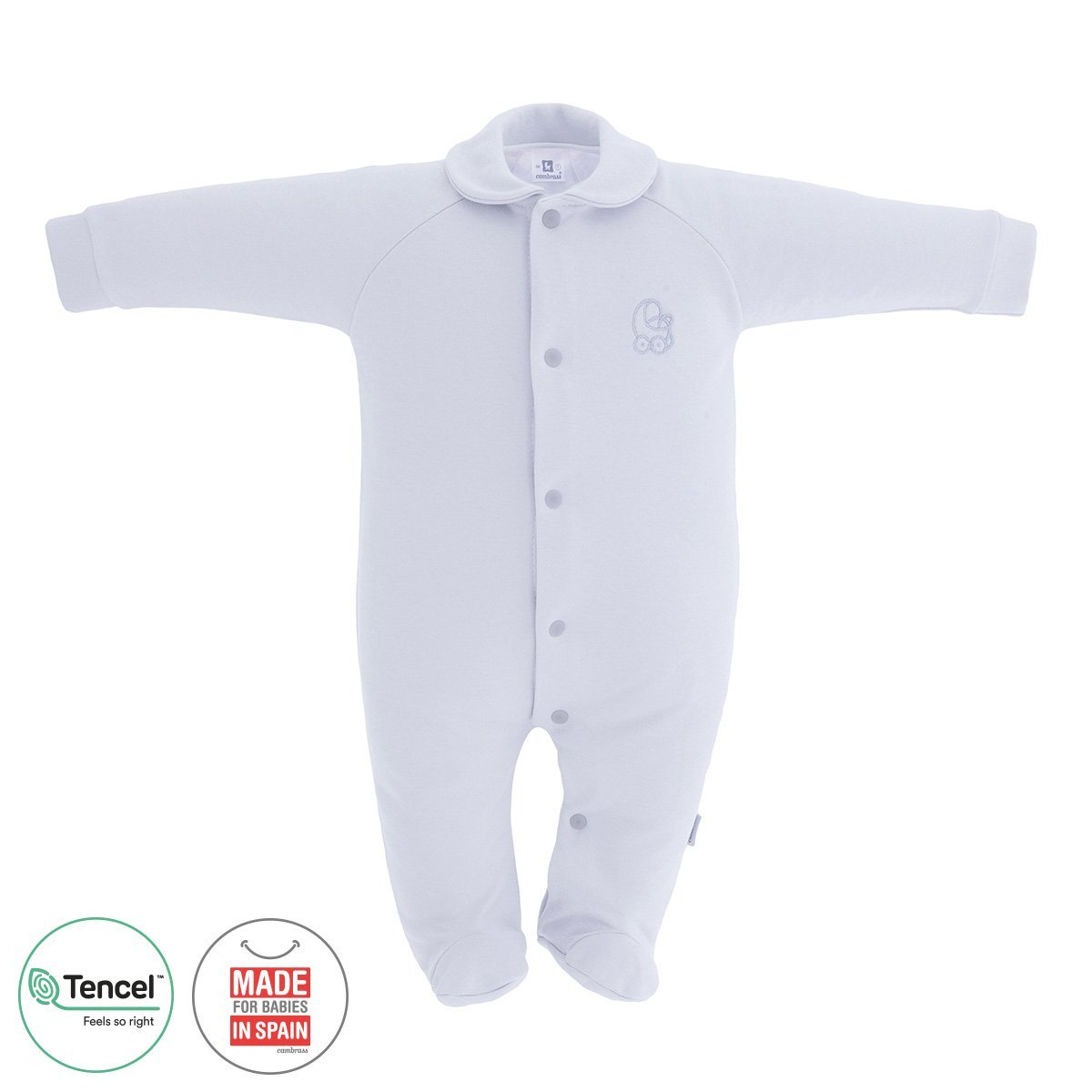 Pijama Tencel Babygrow cinzento Cambrass