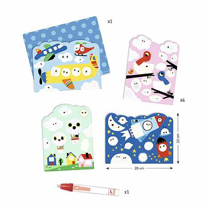 Djeco Escondido no Céu - Jogo de Colorir com Água