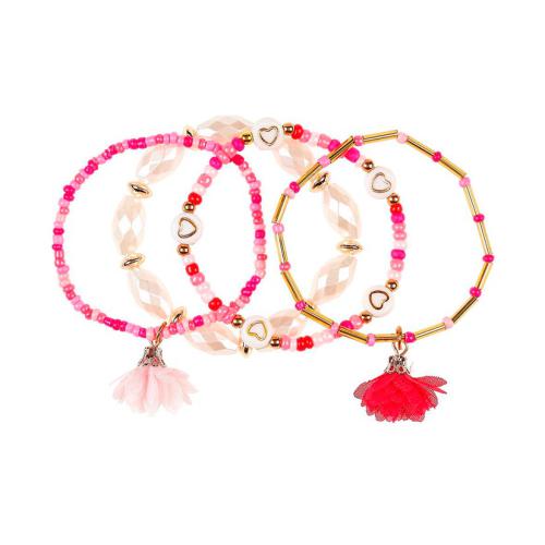 SOUZA Pulseiras Coloridas c/ Flor Gina