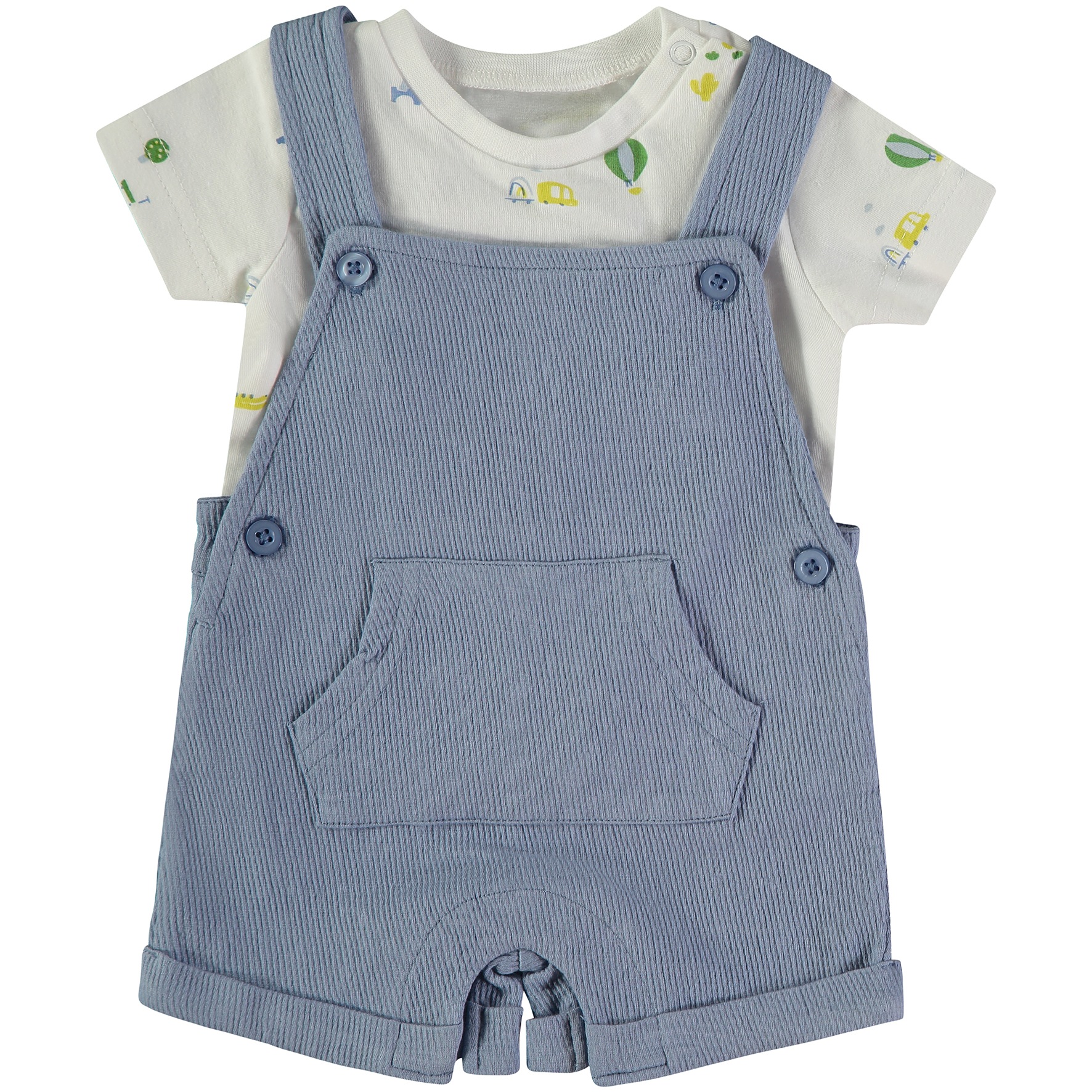 BABYBOL Jardineiras e T-Shirt Balões