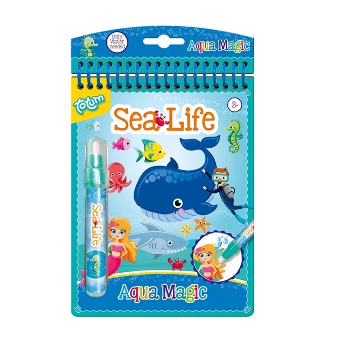 TOTUM Aquamagic - Livro Colorir Vida Marinha
