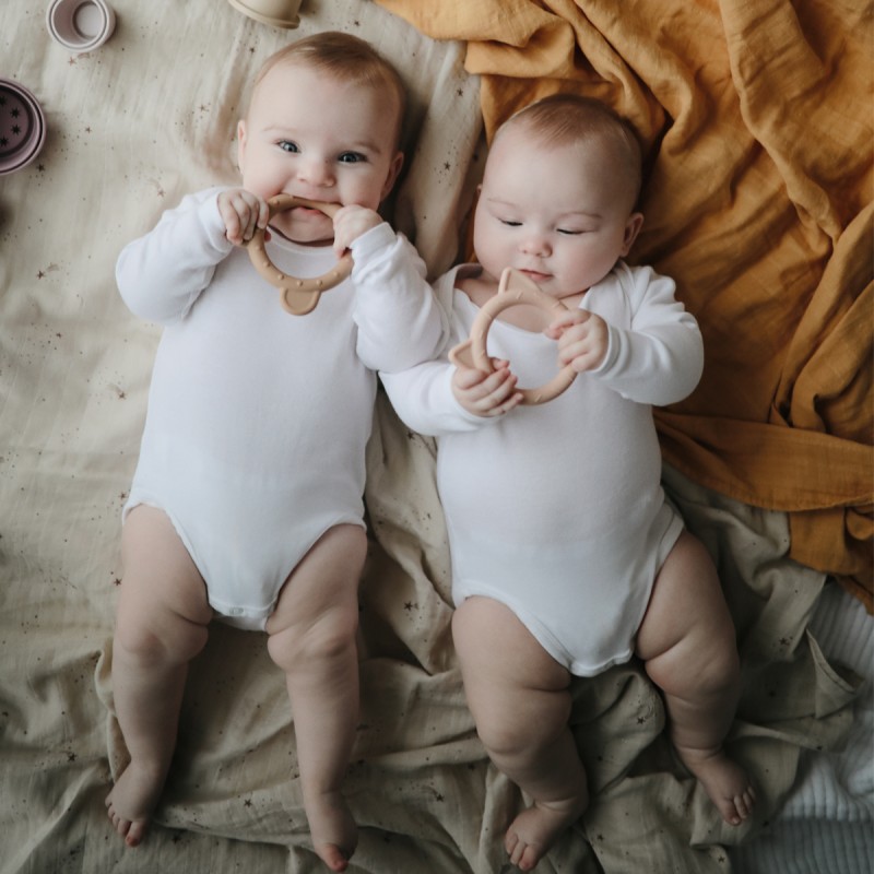 MUSHIE Mordedor Silicone Bear Natural