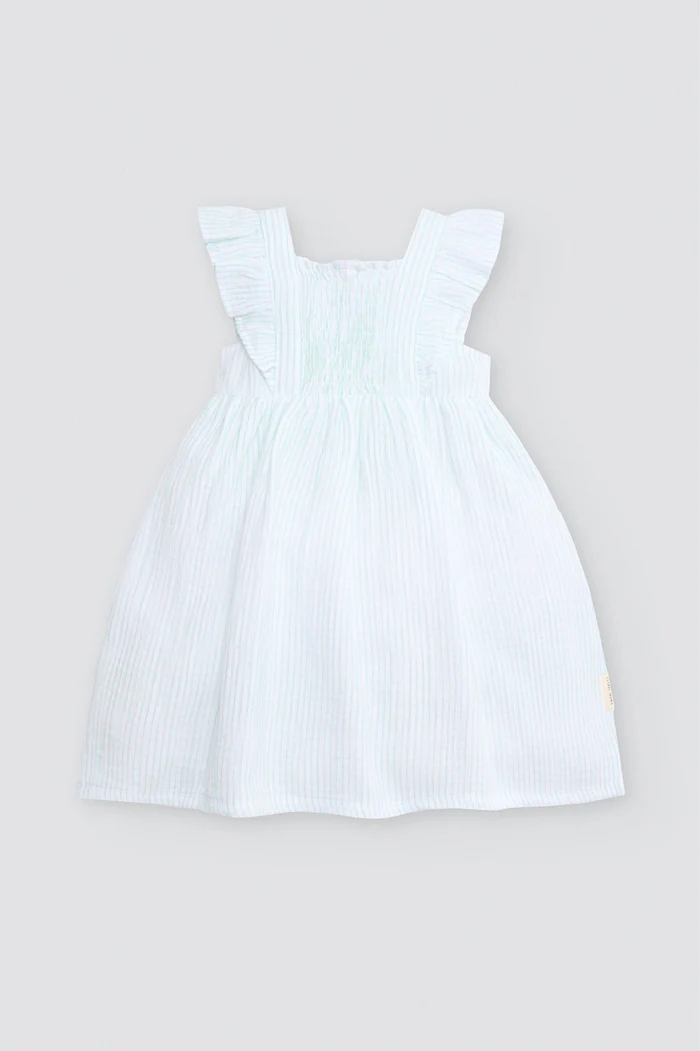 YSABEL MORA Vestido Listrado Verde