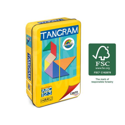 Cayro Jogo de Tangram em caixa de metal