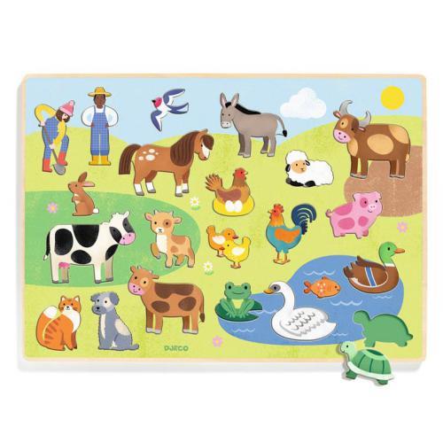 DJECO Puzzlo Campo: Puzzle Animais da Quinta