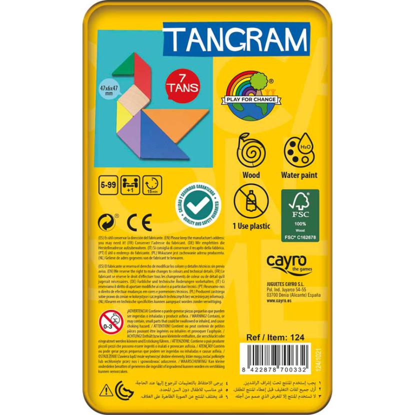 Cayro Jogo de Tangram em caixa de metal