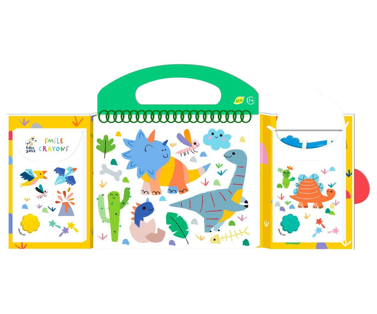 O Meu Primeiro Kit de Colorir Dinossauro Haku Yoka