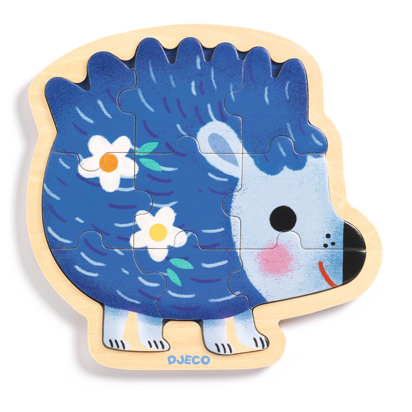 Puzzle Ouriço - Puzzle de madeira 9 peças