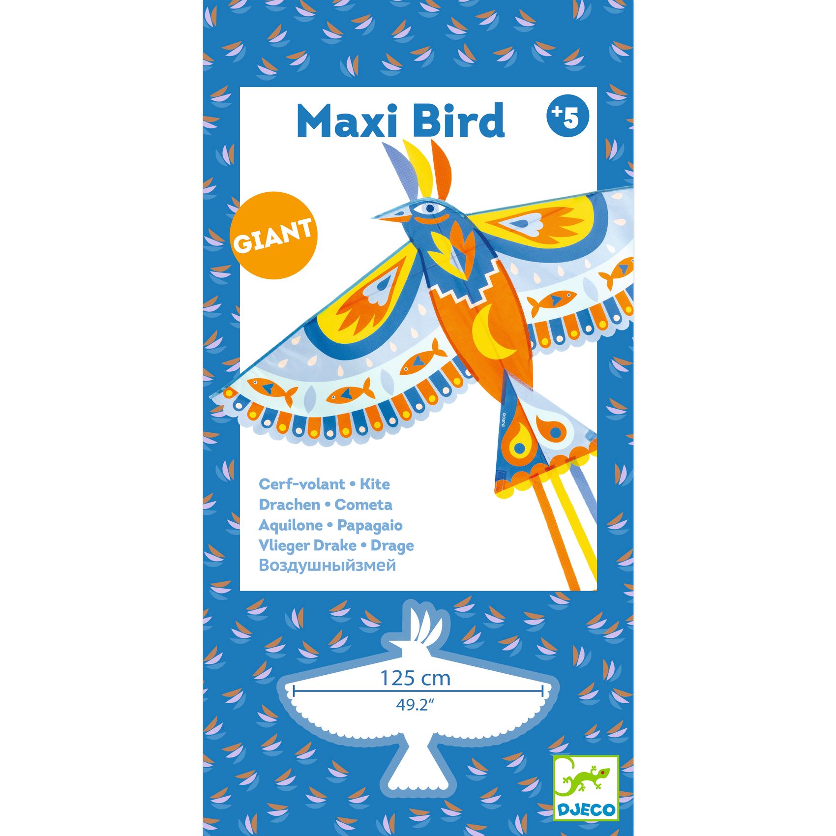 Maxi Bird - Papagaio com Formato Pássaro 125 cm