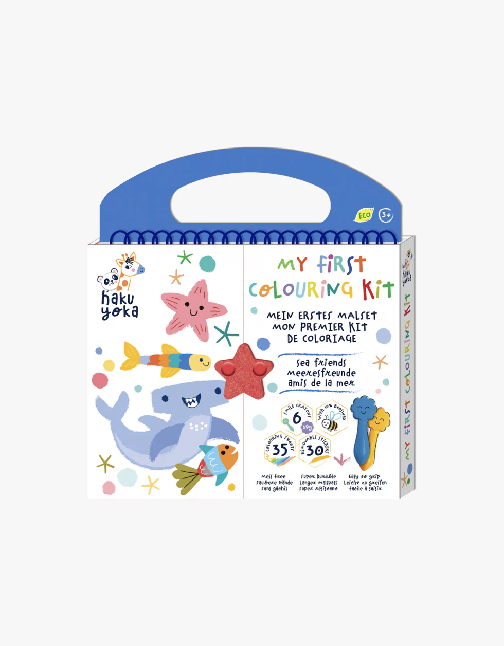 O Meu Primeiro Kit de Colorir Animais Marinhos Haku Yoka