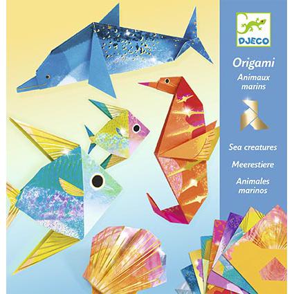 DJECO Animais Marinhos: Jogo de Origami Metálico
