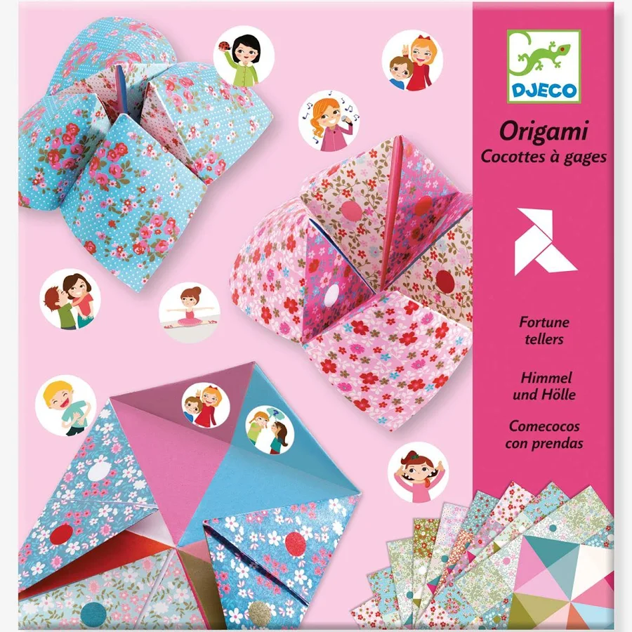 DJECO Quantos-Queres Flores: Origami c/ Autocolantes