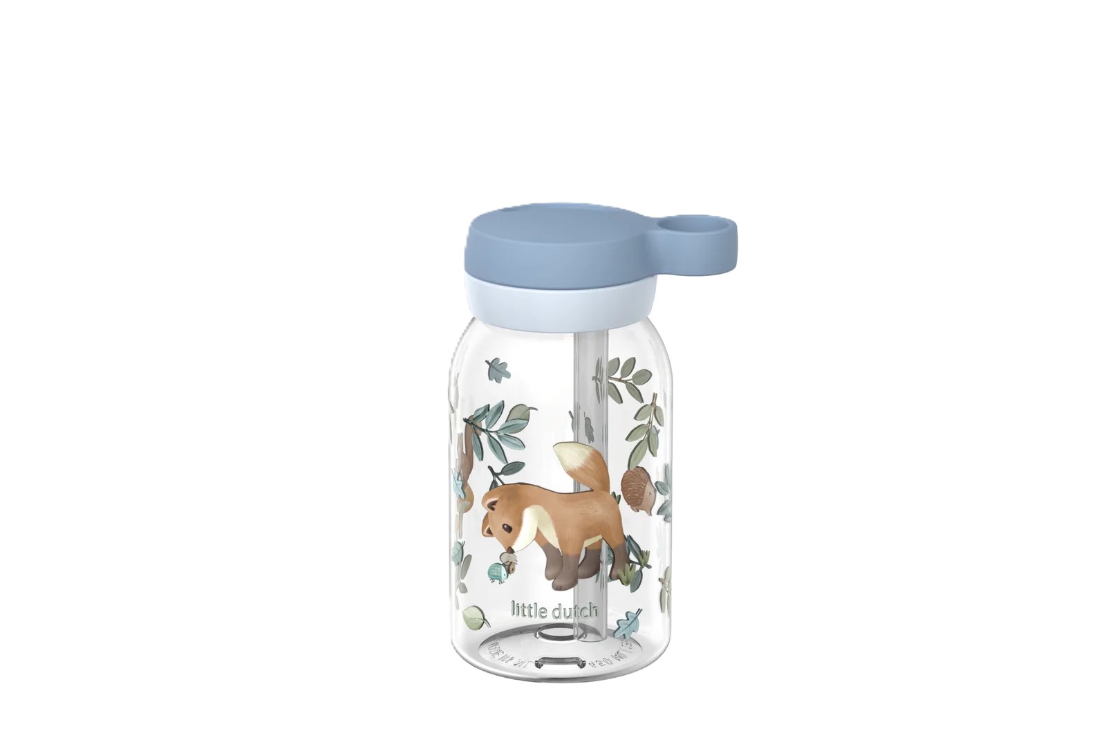 LITTLE DUTCH Garrafa c/ Palhinha 450ml Forest Friends