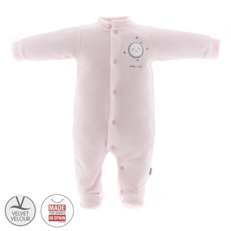 Pijama veludo rosa estrelas Cambrass