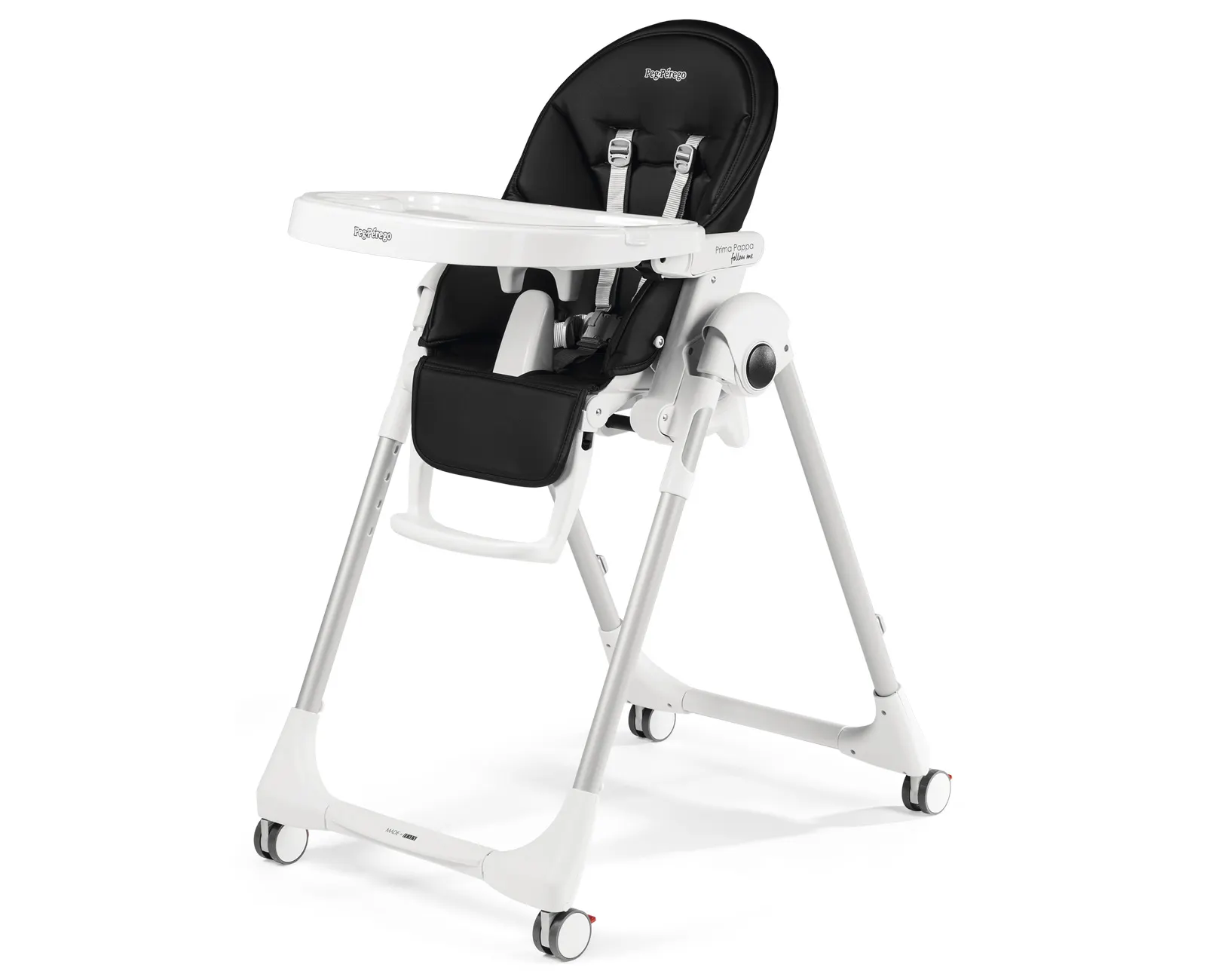 Cadeira alimentação Primma Pappa Eco-Leather Preto PegPerego