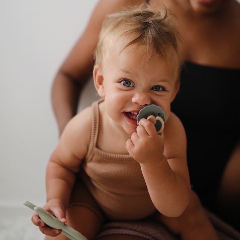 Pack 2 Chupetas Silicone Daisy Cotton Candy/Biscuit 6+