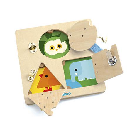 Djeco LockBasic - Jogo de Animais e Pequenas Fechaduras
