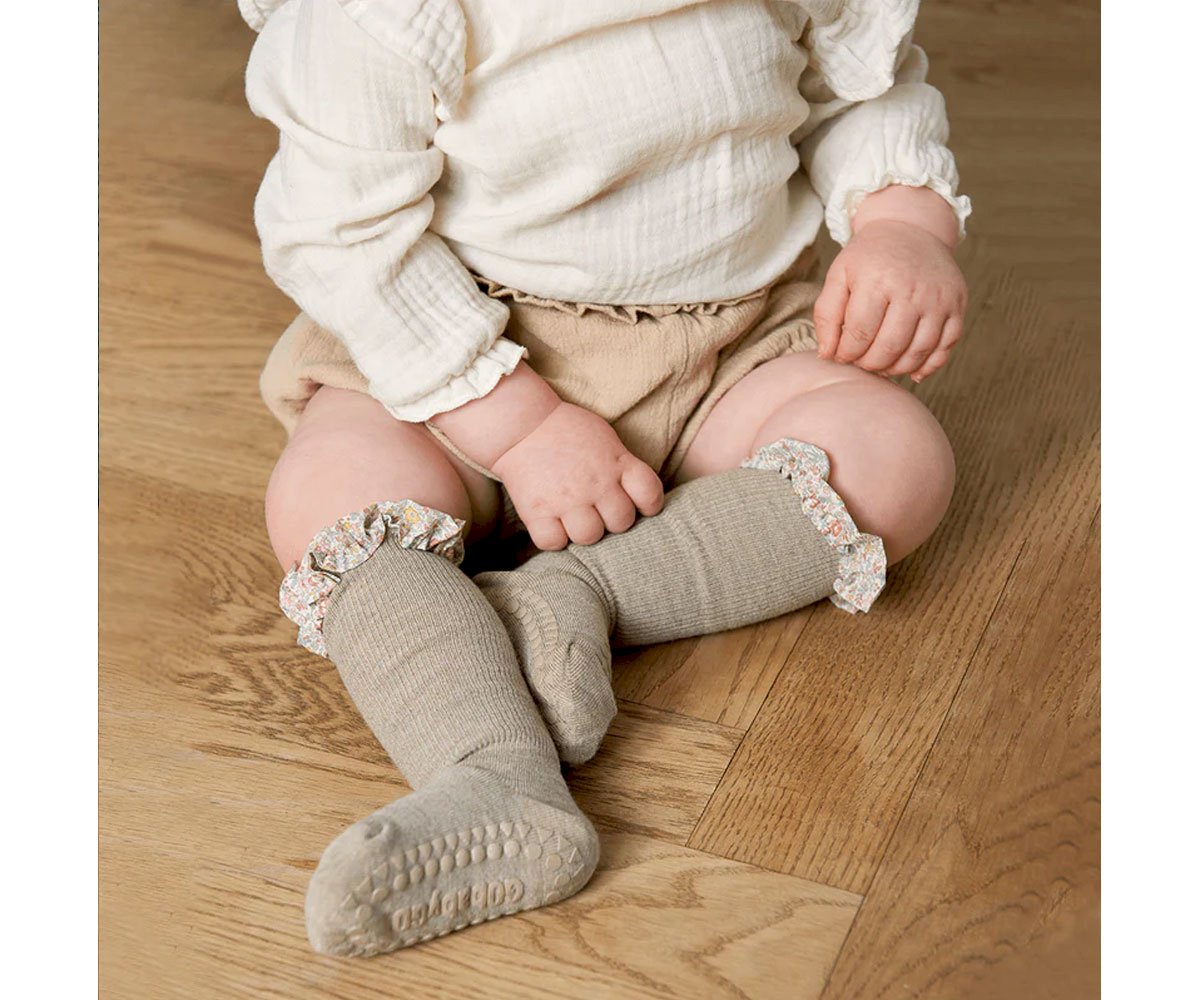 GoBabyGo Meias Anti-derrapantes Bambú Liberty Sand
