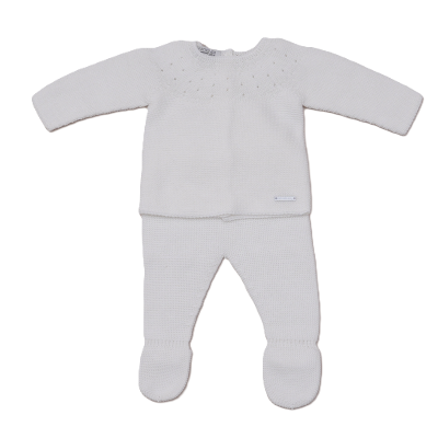 Conjunto 1a roupa bebé branco Pangasa Baby