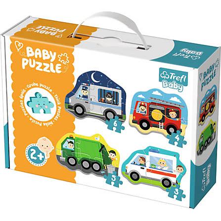 TREFL Baby Puzzle - Profissões e Veículos