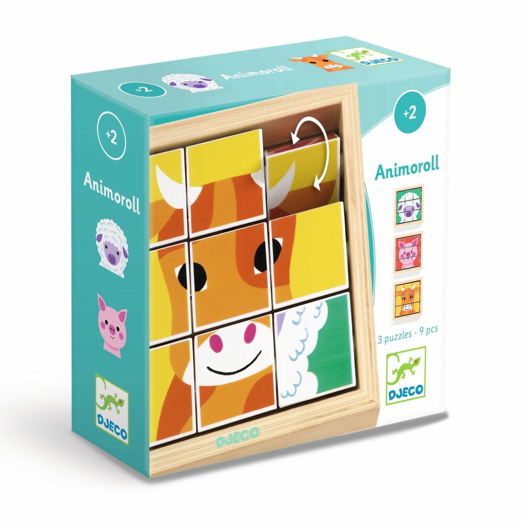 Animoroll - Puzzle de Blocos com Animais