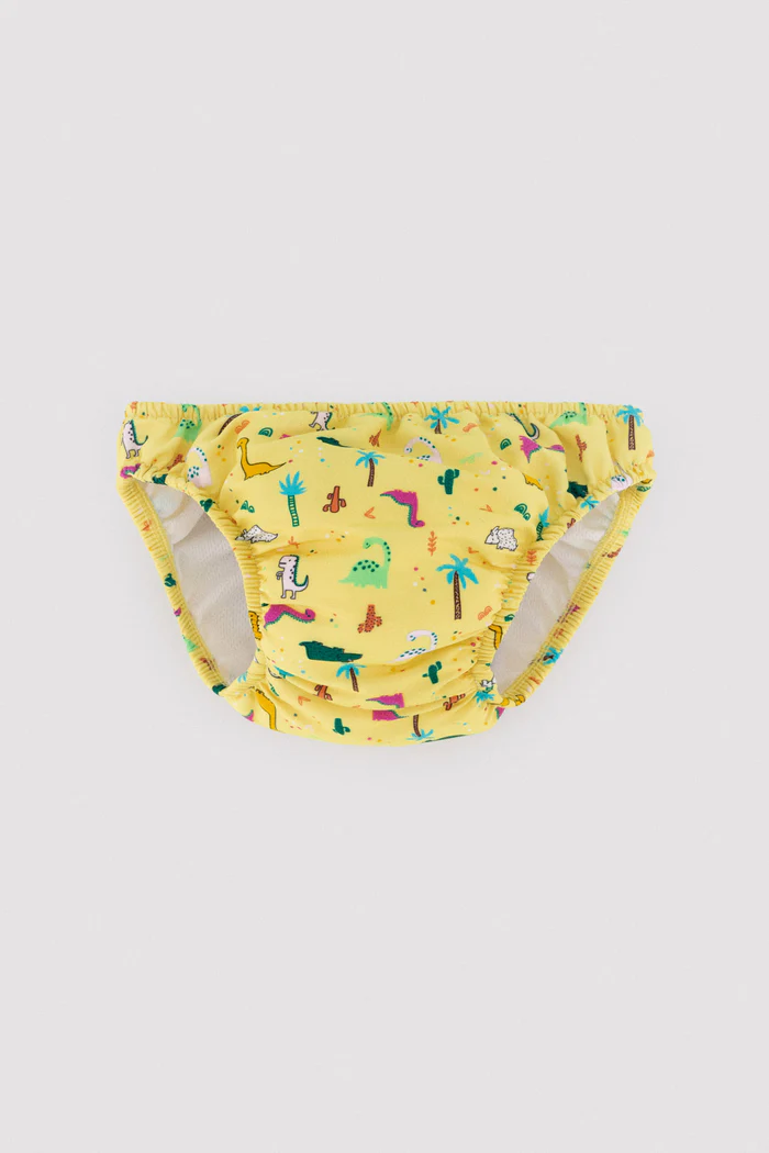 YSABEL MORA Cueca Banho Anti-Vazamento Dinossauros