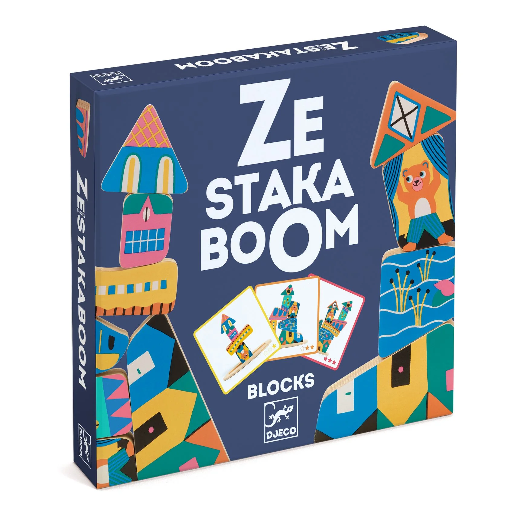 Ze Stakaboom - Jogo de Equilibrar Peças de Madeira