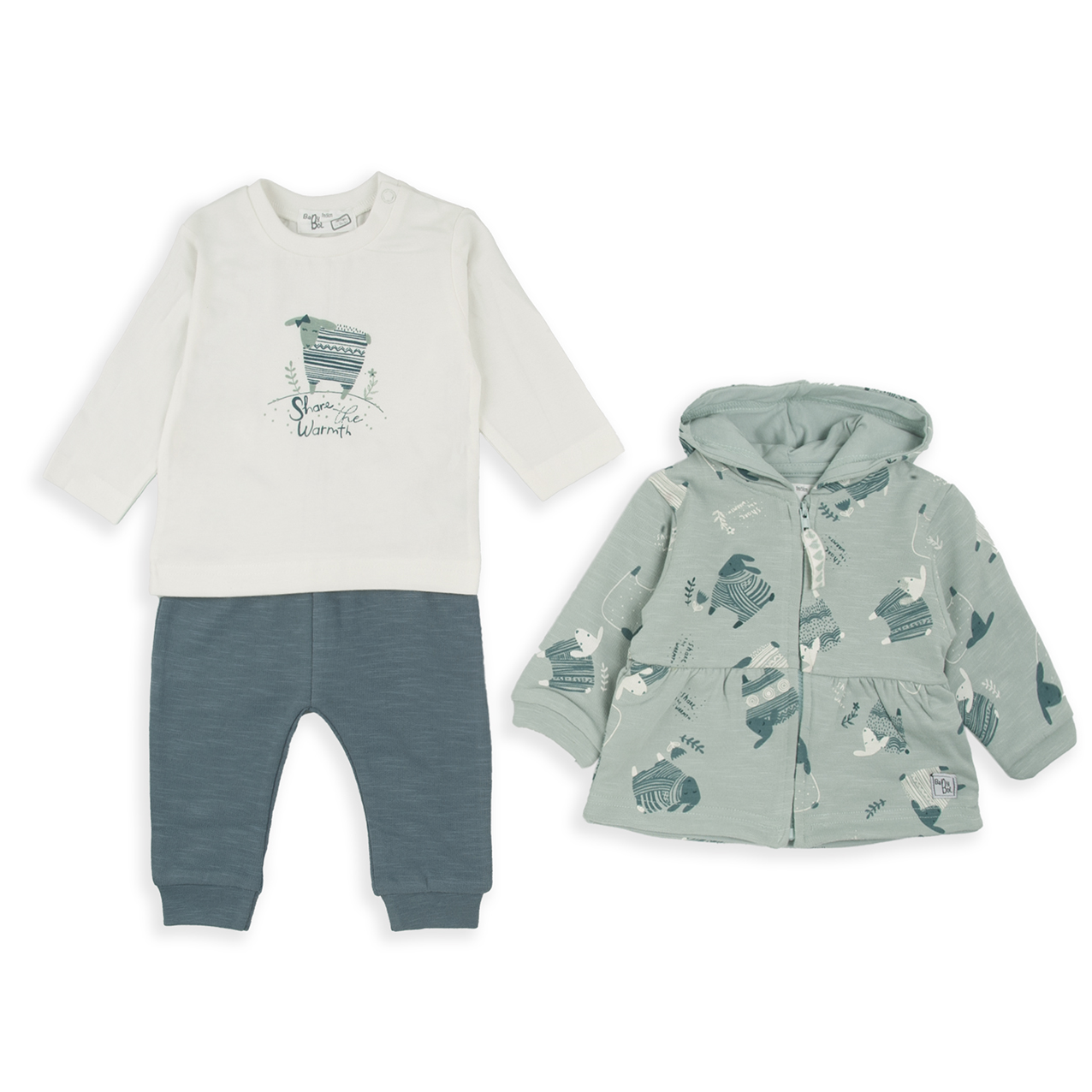 BABYBOL Conj. 3 pçs Menina Ovelhas