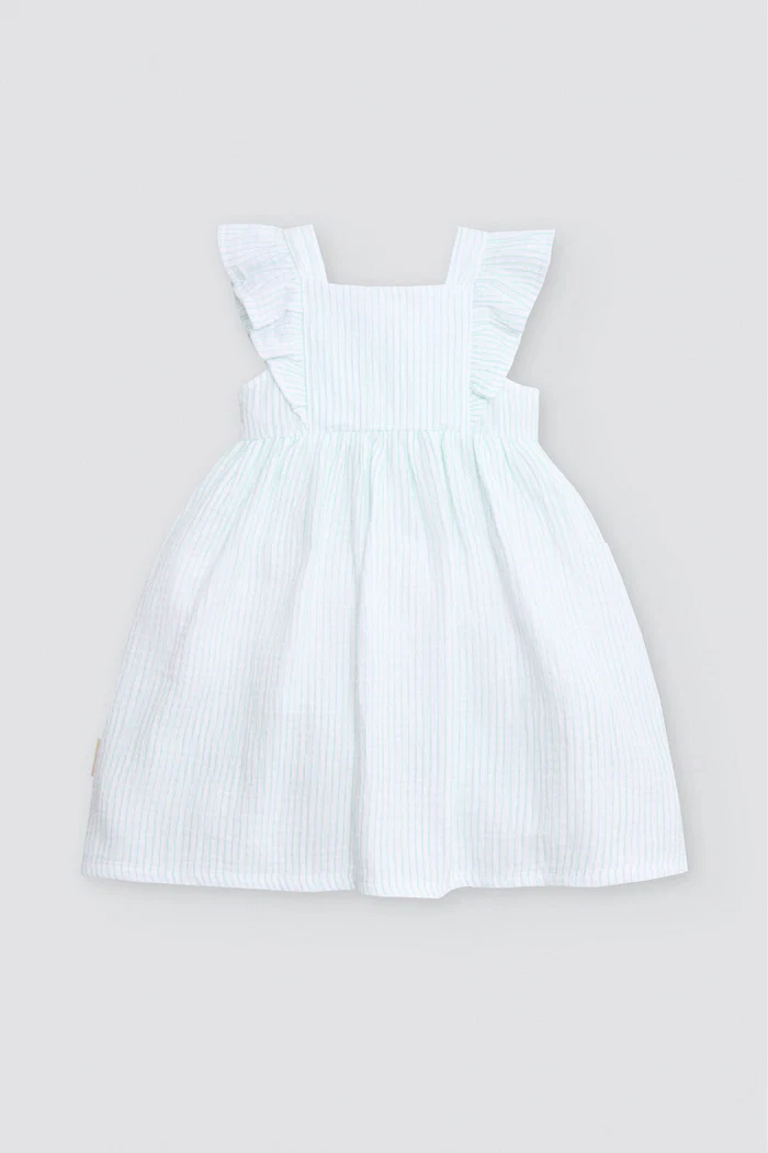 YSABEL MORA Vestido Listrado Verde