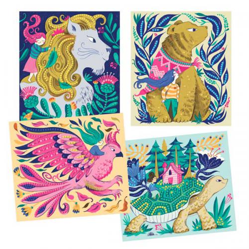 Djeco Criaturas Míticas - Atividade c/ Mini Diamantes