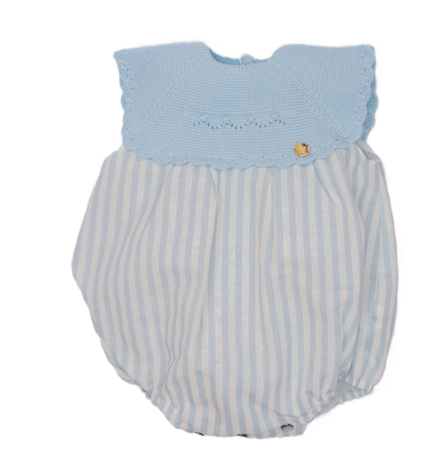 Fofo bebé menino azul riscas Pangasa Baby