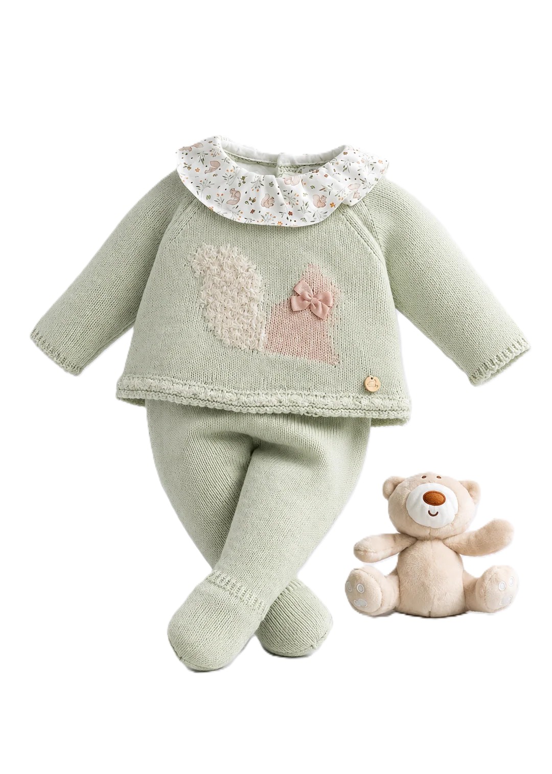 PANGASA Conjunto 1ª Roupa  Esquilo c/ Gorro Menina