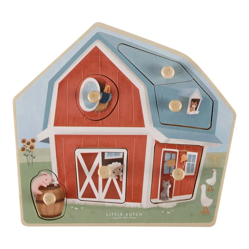 LITTLE DUTCH Puzzle de Madeira Little Farm