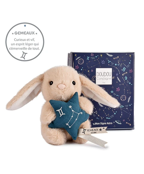 DOUDOU ET COMPAGNIE Doudou Astro Gémeos 12 cm