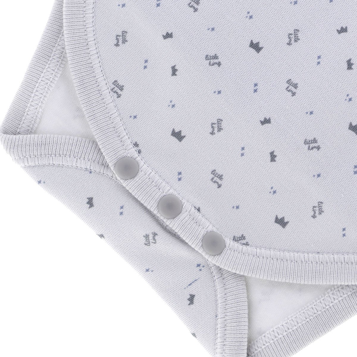 Body Manga Comprida Croise Cinza Cambrass