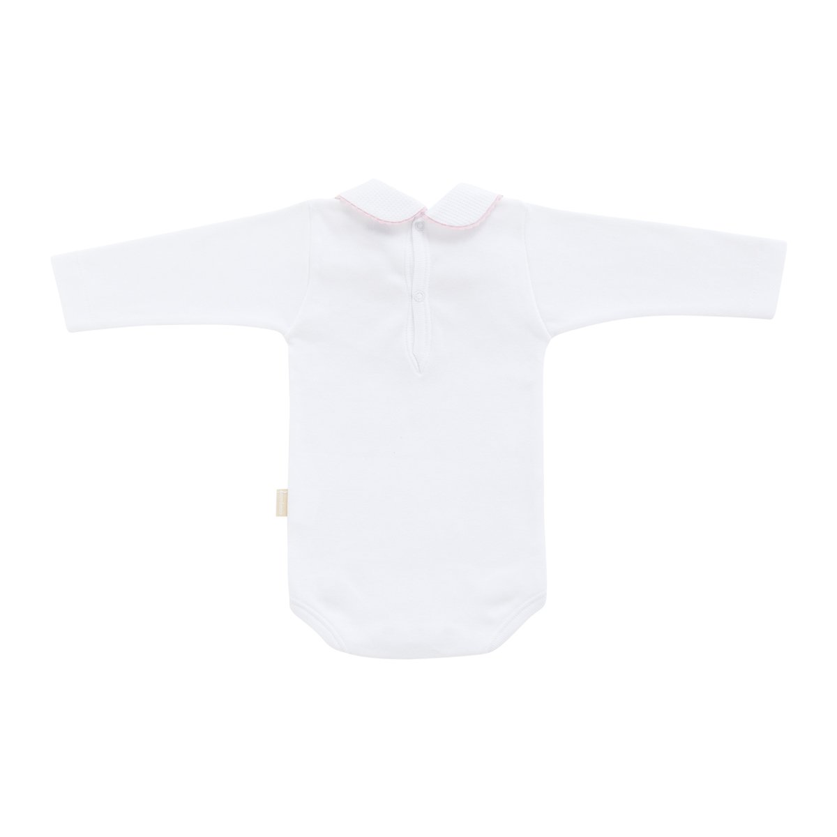 Body Gola c/ Renda Rosa Manga Comprida Cambrass