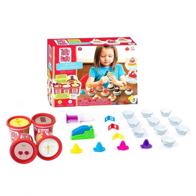 TUTTI FRUTTI Cupcakes (4 potes + acessórios)