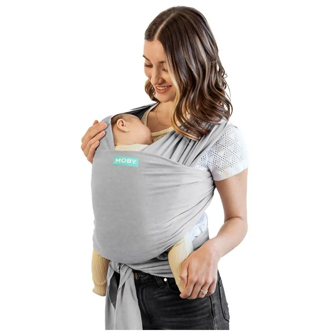 MOBY Sling Porta Bebés Elástico Grey