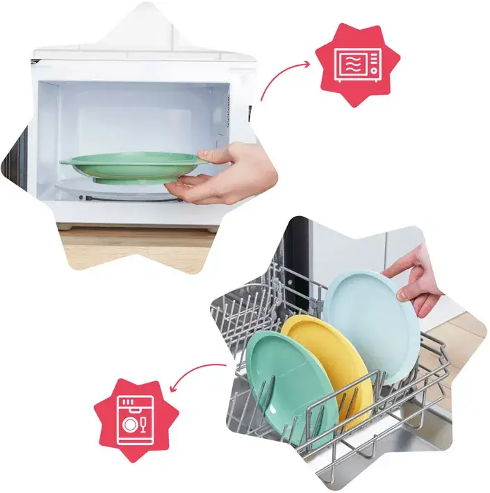 Badabulle 3 Pratos Antiderrapantes