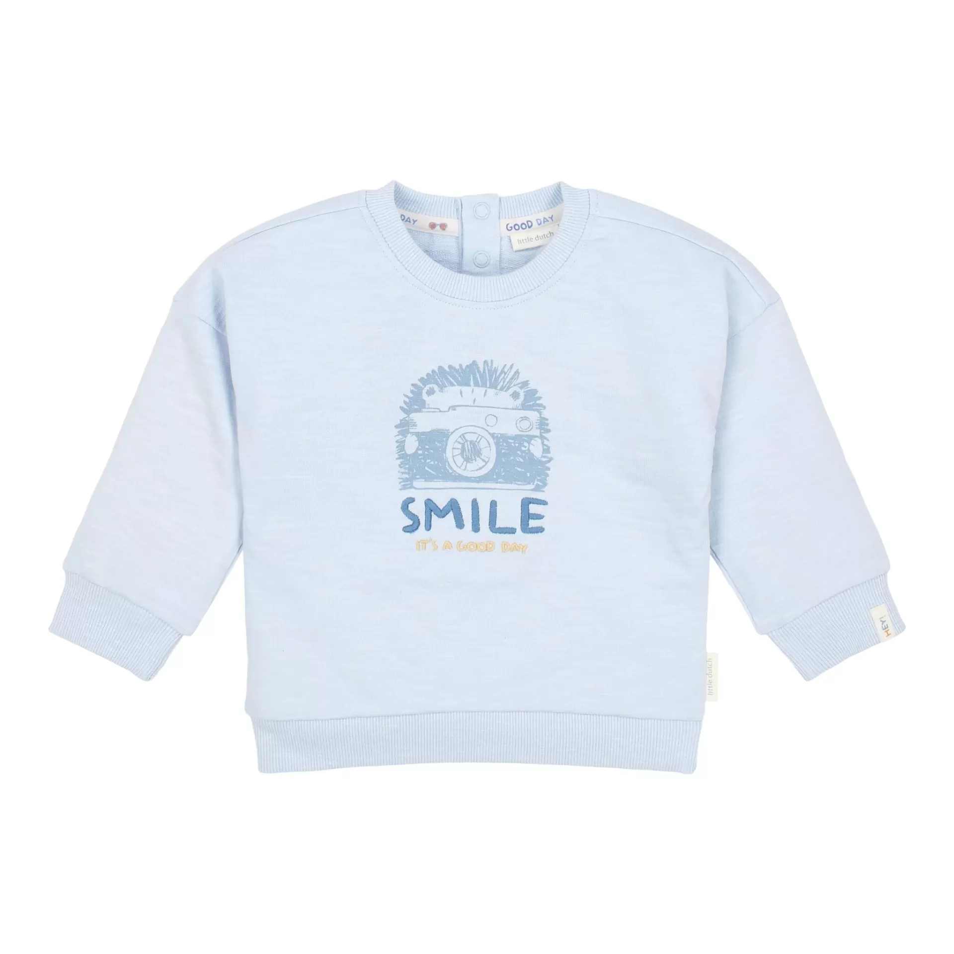 LITTLE DUTCH Sweat Azul Smile