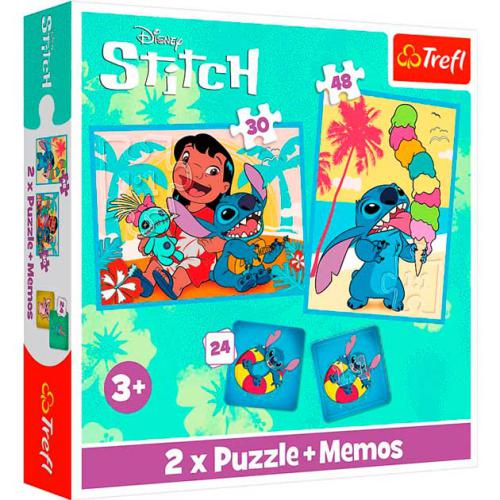 TREFL Puzzle 2 em 1 + memo "Happy Lilo & Stitch day"