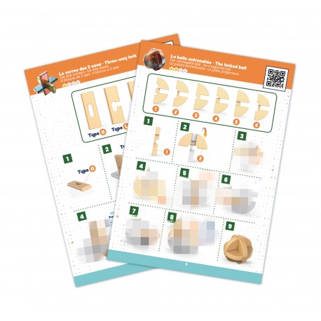 Quebra cabeças iniciante 3 pcs Buki