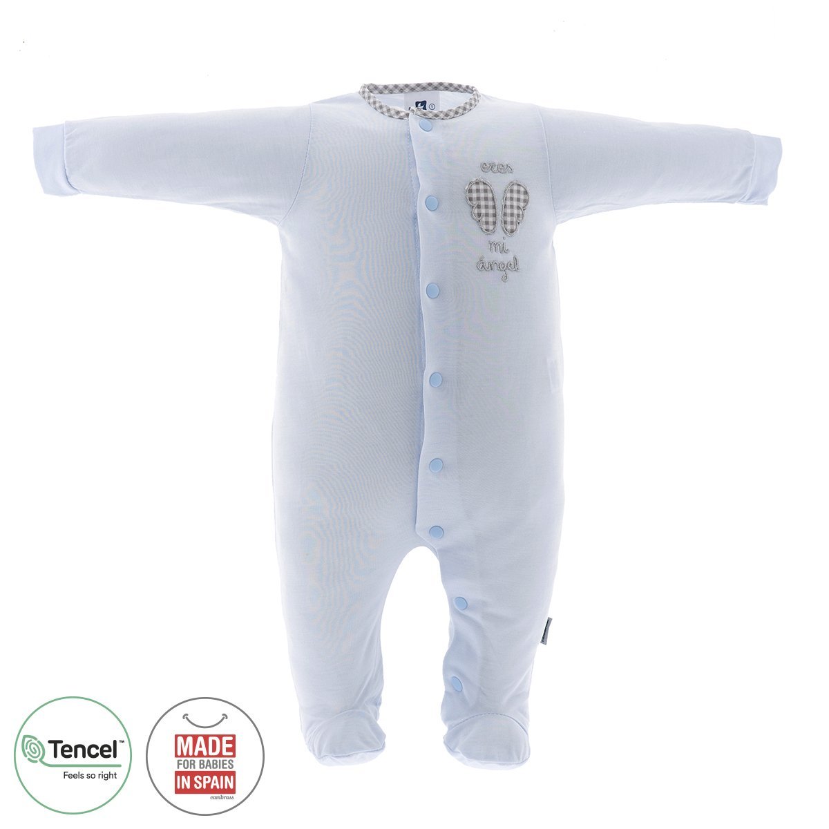 Pijama Tencel Babygrow  azul celeste Cambrass