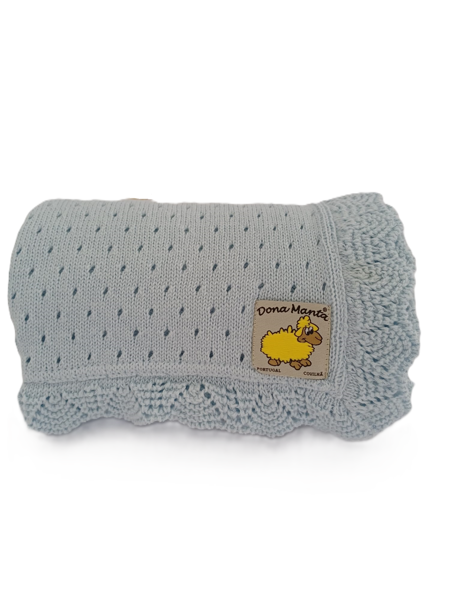 Manta Tricotada de Algodão para Bebé