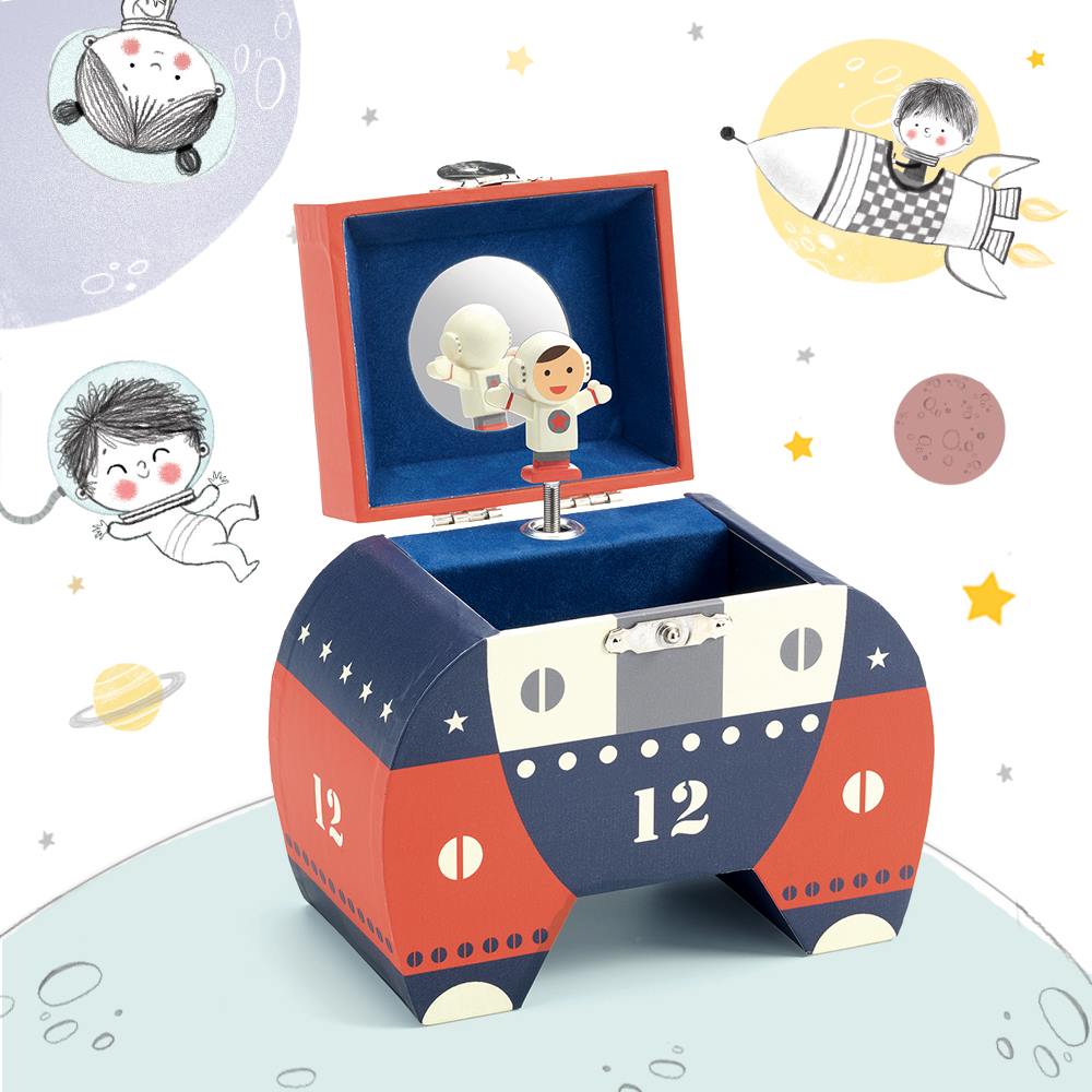 Caixa de Jóias Musical Polo 12 com Astronauta