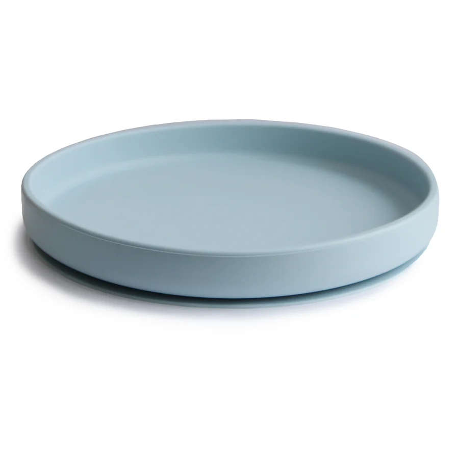 MUSHIE Prato c/ Ventosa Silicone Powder Blue